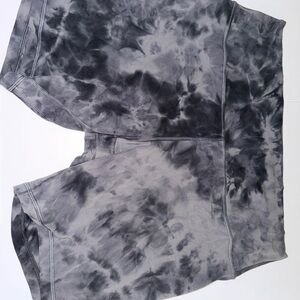 lululemon athletica Gray Tie-Dye Athletic Shorts